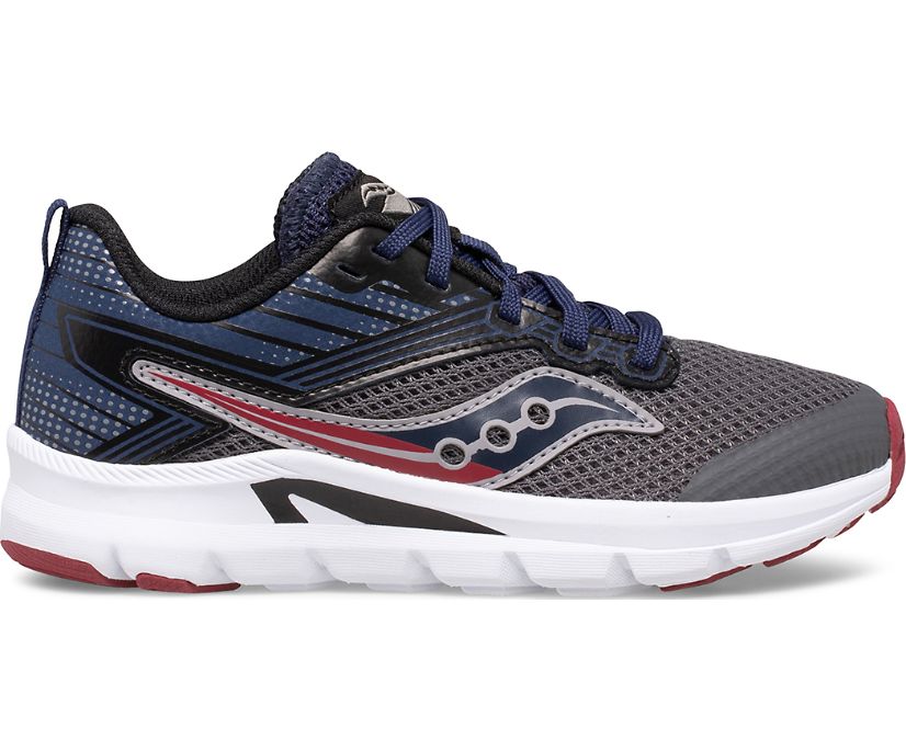 Tenis Saucony Axon Niños Grises Azul Marino Vino | México 831NWYB